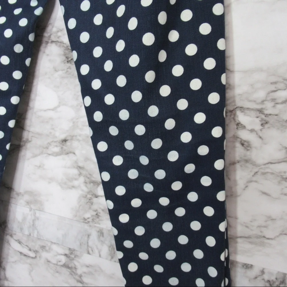 Kate Spade Broome Street Polka Dot Denim Jeans Size 25